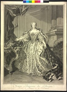 Maria Leszczynska (etsaus) tekijältä Jean Daullé