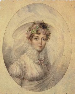 Prinsessa Zinaida Aleksandrovna Volkonskajan muotokuva 1792-1862