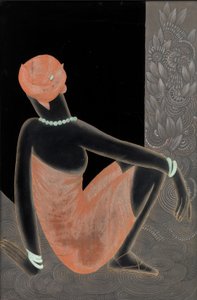 Afrikkalainen nainen, 1928-30 (lakattu puu, hapetettu kupari)