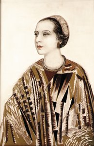 "Madame Fontainen" muotokuva tekijältä Jean Dunand