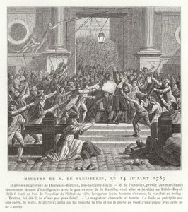 Jacques de Flessellesin murha, Ranskan vallankumous, 14. heinäkuuta 1789.
