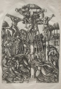 Kristus ristillä kahden varkaan välissä, ennen vuotta 1561.