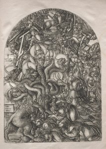 Apokalypsi: Peto, jolla on seitsemän päätä ja kymmenen sarvea, 1546-1556.