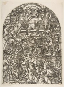 The Measurement of the Temple, from Apocalypse.n.d. tekijältä Jean Duvet