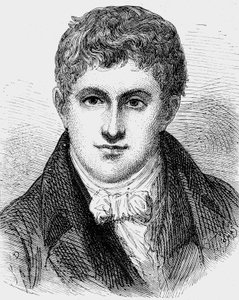 Humphry Davy (1778-1829) englantilainen fyysikko ja kemisti, kaiverrus