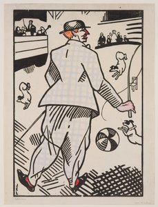 Klovni koirien kanssa (Le Clown aux Chiens) tekijältä Jean Emile Laboureur