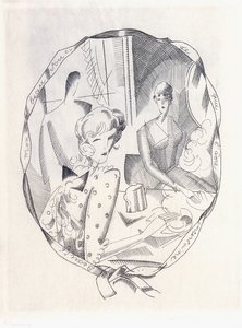 Kuva kahdesta koketista ja herrasmiehestä, 1920