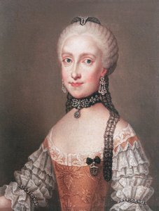 Infanta Maria Ludovica, espanjalaisen Kaarle III:n tytär ja Leopold II:n (1747-92) vaimo, Pyhän Rooman keisari ja Toscanan suurherttua tekijältä Jean Étienne Liotard