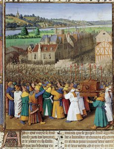 Jerikon kukistuminen, noin 1465-1470 tekijältä Jean Fouquet
