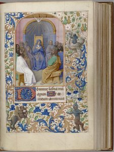 Helluntain tuntikirja, 1450-1499 tekijältä Jean Fouquet