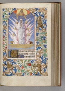 Neitsyt taivaaseenastumisen tuntikirja, 1450-1499 tekijältä Jean Fouquet