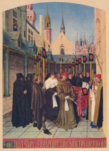 Etienne Chevalierin hautaus, c1455, 1939 tekijältä Jean Fouquet