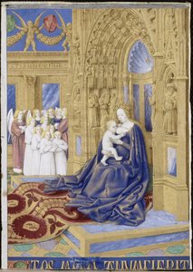 Neitsyt ja lapsi nousi valtaan Hours of Étienne Chevalier tekijältä Jean Fouquet