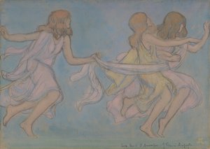 Lapset leikkimässä, 1915. tekijältä Jean Francis Auburtin
