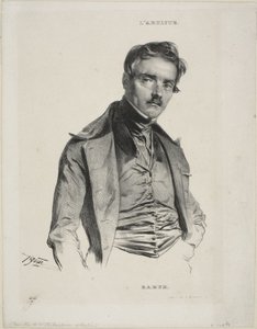 Kuvanveistäjä Antoine-Louis Baryen muotokuva tekijältä Jean Francois Gigoux