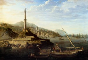 Napoleonin sota: Kenraali Miollisin komentaman ranskalaisen armeijan geenien siirto 24. kesäkuuta 1800. Jean Francois Huen (1751-1823) maalaus tekijältä Jean Francois Hue