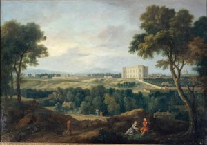 Observatorio Butte aux Cailles -vuorelta katsottuna, noin 1710 (öljy kankaalle). tekijältä Jean Francois I Millet