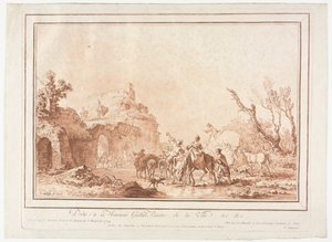 Ennen kylän vallia, 1774. tekijältä Jean Francois Janinet