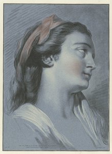 Nuoren naisen pää Tete de femme tekijältä Jean Francois Janinet
