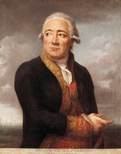 Espanjalaisen amiraali Jose de Mazarredo Salazarin (1745-1812) muotokuva, Jean Francois Marie Bellierin (1745-1836) maalaus 1783 Madrid. Merimuseo tekijältä Jean Francois Marie Bellier