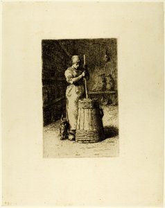 Nainen ryyppäävä tekijältä Jean Francois Millet