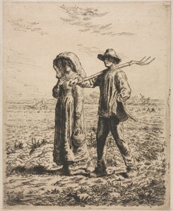 Menossa töihin. tekijältä Jean Francois Millet