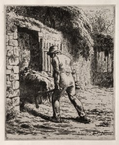 Talonpoika palaa lantakasasta tekijältä Jean Francois Millet