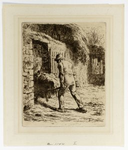 Talonpoika kottikärryllä tekijältä Jean Francois Millet