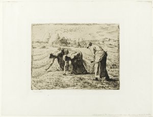 Talonpoika kottikärryllä tekijältä Jean Francois Millet