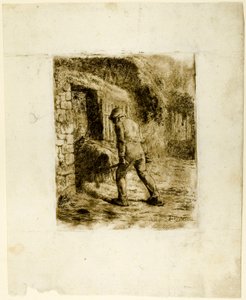 Talonpoika kottikärryllä tekijältä Jean Francois Millet