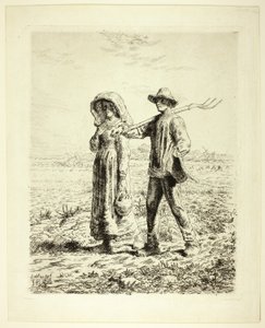 Talonpojat töihin tekijältä Jean Francois Millet