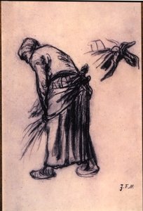 Studie einer Ährenleserin von Jean Francois Millet