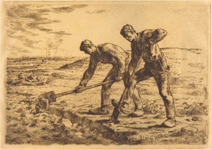 Kaivaajat (Les becheurs) tekijältä Jean Francois Millet