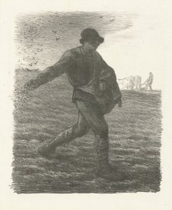 Kylväjä, 1851 tekijältä Jean Francois Millet