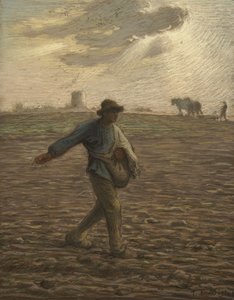 Kylväjä, noin 1865 tekijältä Jean Francois Millet