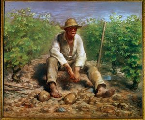 Viininvalmistaja Jean Francois Milletin (1814-1875) maalaus 1800-luvulta Haag. Rijksmuseum tekijältä Jean Francois Millet