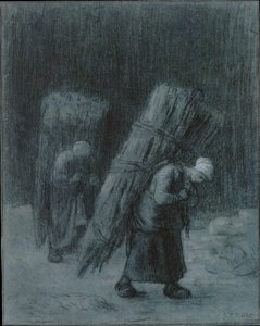 Naiset kantavat oksia, n. 1858. tekijältä Jean Francois Millet
