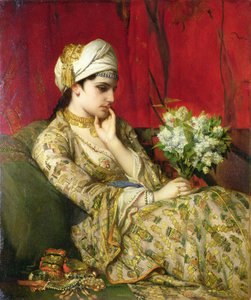 Odalisque (öljy kankaalle asetettuna alukselle)