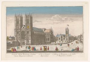 Näkymä Westminster Abbeylle ja St Margaret