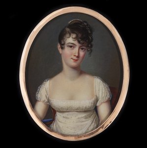 Madame Récamierin muotokuva, syntynyt Julie Bernard 1777-1849, noin 1805. tekijältä Jean François Gérard Fontallard