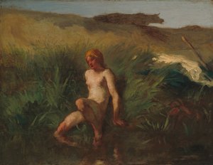 La Baigneuse tekijältä Jean Francois Millet