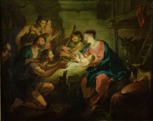 Paimenten palvonta, 1725 tekijältä Jean François de Troy