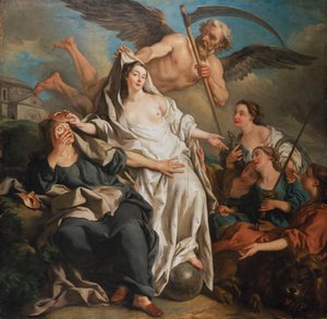 Aika paljastaa totuuden, 1733 tekijältä Jean François de Troy