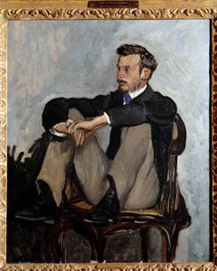 Taidemaalari Pierre Auguste Renoirin (1841-1919) muotokuva Jean Frederic Bazillen (1841-1870) maalaus 1867. Dim. 0,62 x 0,51 m Pariisi, musee d