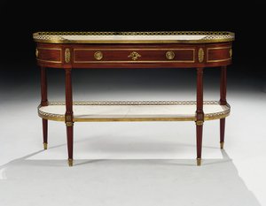 Louis XVI senkkikonsoli tekijältä Jean Frederic Birckel
