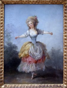 Tanssija Ludvig XVI:ssa. Jean Frederic Schallin (1752-1825) maalaus öljy kankaalle, 1700-luvun loppu. Nantesin taidemuseo.