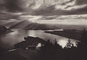 Rigi Kaltbad, iltatunnelma näkymällä Känzelistä (m/w kuva) tekijältä Jean Gaberell