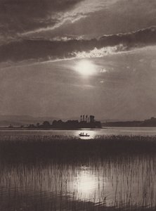 Sveitsi: Zürichin järvi, ilta (m/w kuva) tekijältä Jean Gaberell