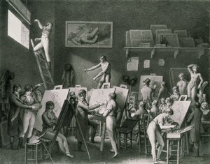 Jacques Louis Davidin studio (1748-1825) tekijältä Jean Henri Cless