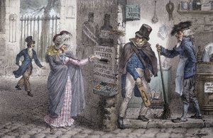 Postilaatikko - Marletin litografia, 1800-luvun loppu